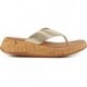SANDALES FITFLOP FT7 F-MODE LTH PLATINO