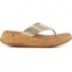 SANDALES FITFLOP FT7 F-MODE LTH PLATINO