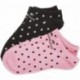 CHAUSSETTES ET BAS FLEURS CA011 BLACK_PINK