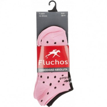 CHAUSSETTES ET BAS FLEURS CA011 BLACK_PINK