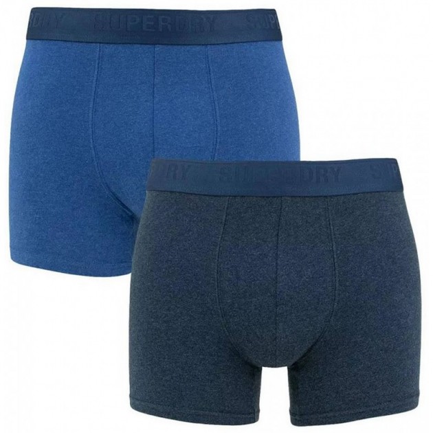 SUPERDRY BOXER M3110339 PACK DOUBLE NAVY SUPERDRY BOXER M3110339 PACK DOUBLE NAVY