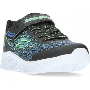 SKECHERS 403920 BASKETS MICROSPEC II BLUE_LIME