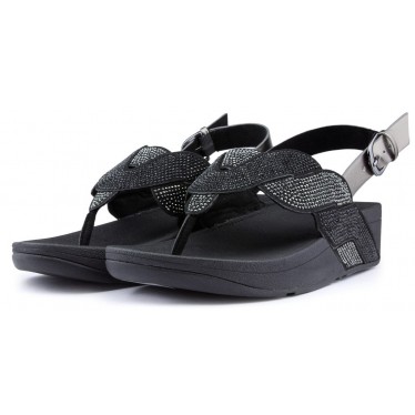 FITFLOP PAISLEY ROPE BACK STRAP Sandales BLACK