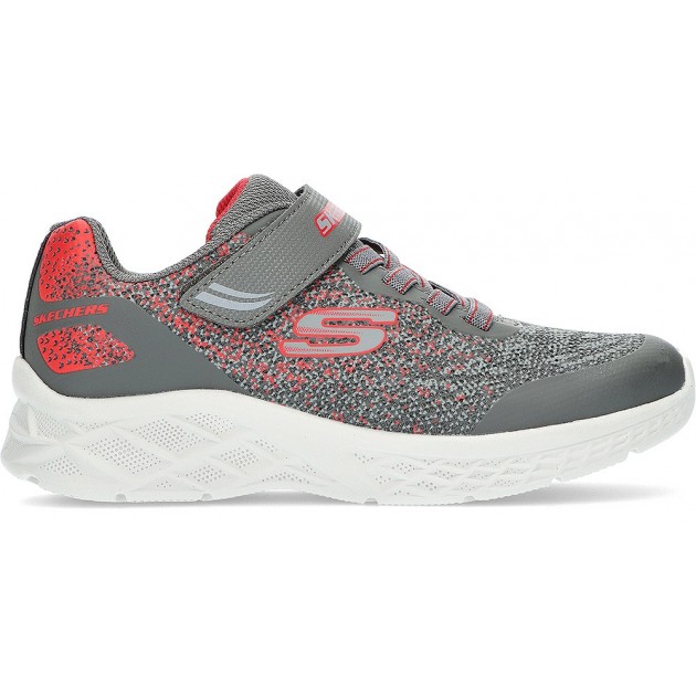 SKECHERS 403920 BASKETS MICROSPEC II GREY_RED SKECHERS 403920 BASKETS MICROSPEC II GREY_RED