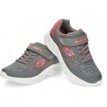 SKECHERS 403920 BASKETS MICROSPEC II GREY_RED