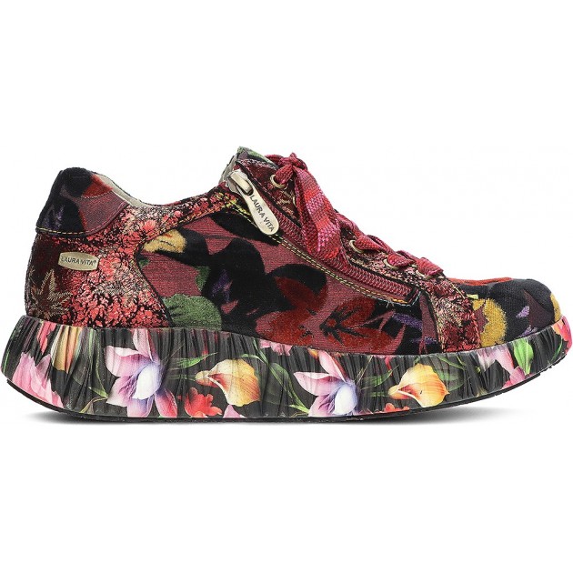 CHAUSSURES LAURA VITA NIKITO 04 FLORAL_GRANATE CHAUSSURES LAURA VITA NIKITO 04 FLORAL_GRANATE