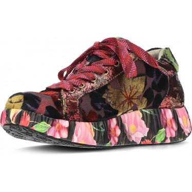 CHAUSSURES LAURA VITA NIKITO 04 FLORAL_GRANATE