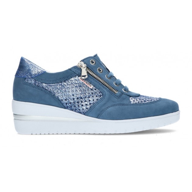 Pantoufles MEPHISTO MOBILS PRECILIA PERF DENIM Pantoufles MEPHISTO MOBILS PRECILIA PERF DENIM