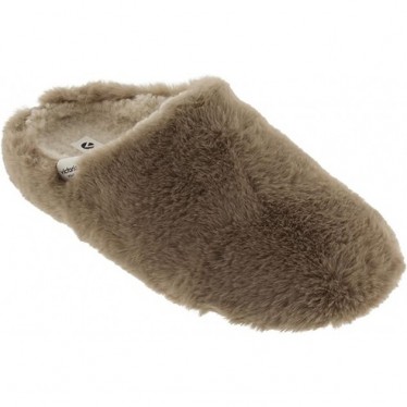PANTOUFLES VICTORIA 1081101 CHEVEUX DOUX MARRON