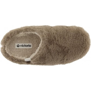 PANTOUFLES VICTORIA 1081101 CHEVEUX DOUX MARRON