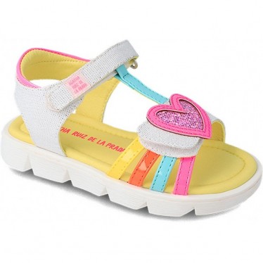 AGATHA RUIZ DE LA PRADA SANDALE CŒUR 232956 BLANCO