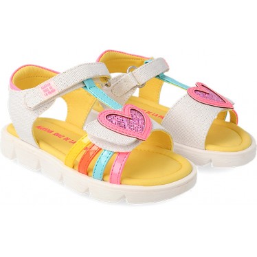 AGATHA RUIZ DE LA PRADA SANDALE CŒUR 232956 BLANCO