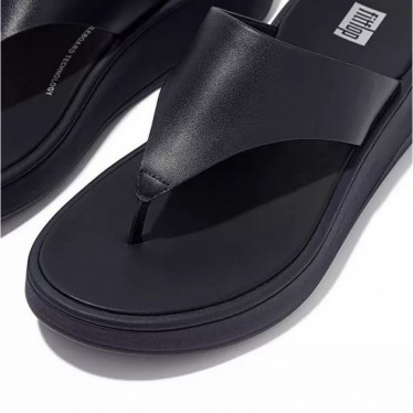 SANDALES FITFLOP FW4 F-MODE LTH PLATEFORME ORTEIL-PO MIDNIGHT_NAVY