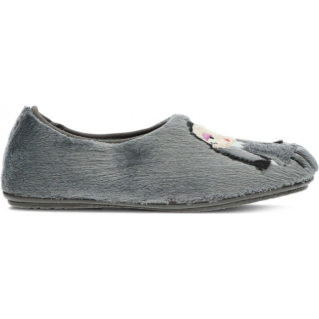 VULLADI J'AIME LA PANTOUFLE 4604 GRIS VULLADI J'AIME LA PANTOUFLE 4604 GRIS