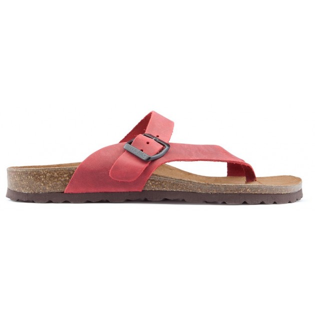 SANDALES CONFORTABLES FEMME INTERBIOS ROJO