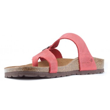 SANDALES CONFORTABLES FEMME INTERBIOS ROJO