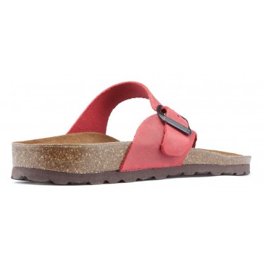 SANDALES CONFORTABLES FEMME INTERBIOS ROJO