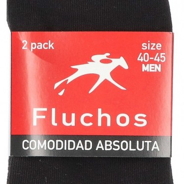 LOT DE 2 CHAUSSETTES FLUIDE HOMME CA-0001 NEGRO