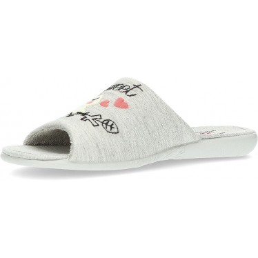 CHAUSSONS POUR FAIRE LE TOUR DE LA MAISON VULLADI JASPE 2201 GRIS