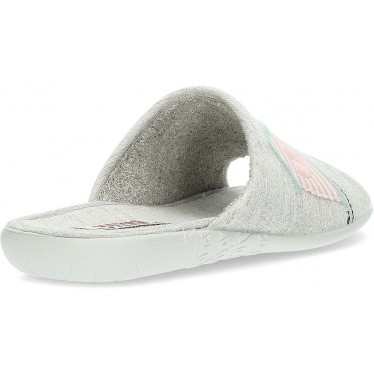 CHAUSSONS POUR FAIRE LE TOUR DE LA MAISON VULLADI JASPE 2201 GRIS