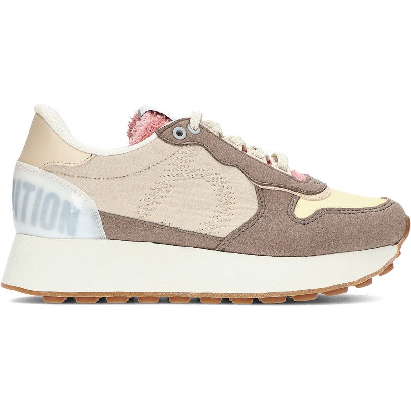 SNEAKER DUUO VEGAN D124059 RÉVOLUTION EMPATHIE TAUPE