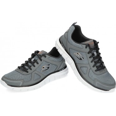 BASKETS SKECHERS TRACK 52631 CHARCOAL