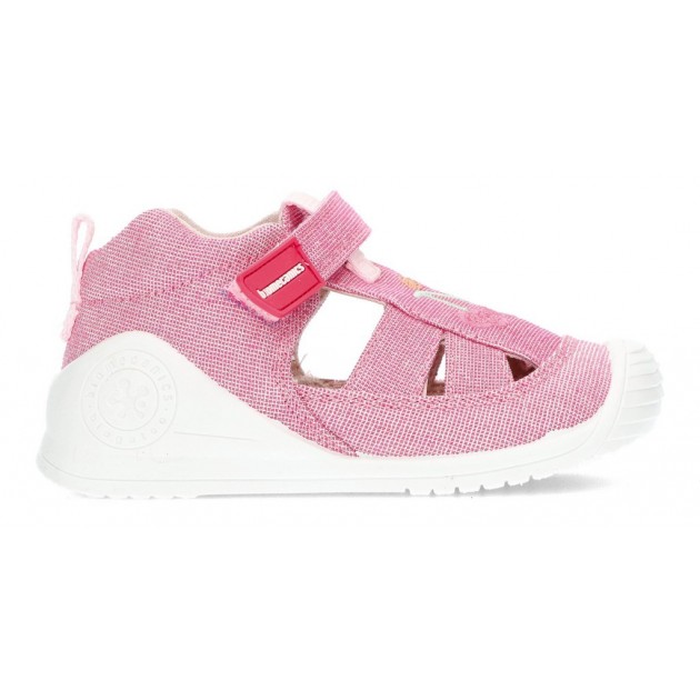 BIOMECANICS SANDALES EN TOILE BÉBÉ 212213 FUCSIA BIOMECANICS SANDALES EN TOILE BÉBÉ 212213 FUCSIA