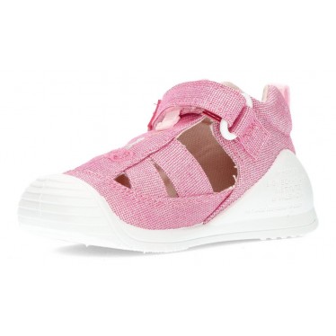 BIOMECANICS SANDALES EN TOILE BÉBÉ 212213 FUCSIA