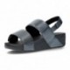 SANDALES EN GLITZ TEXTURÉES FITFLOP MINA BLACK