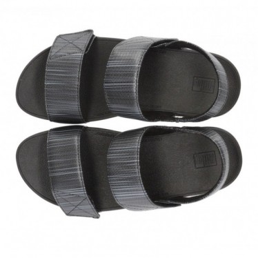 SANDALES EN GLITZ TEXTURÉES FITFLOP MINA BLACK