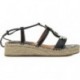 SANDALES MARIAMARE COTON 68253 BLACK