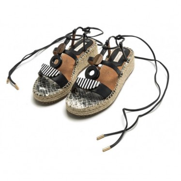 SANDALES MARIAMARE COTON 68253 BLACK