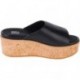 SANDALES FITFLOP ELOISE CORK WRAP LTHR WG SLIDE FT5 BLACK