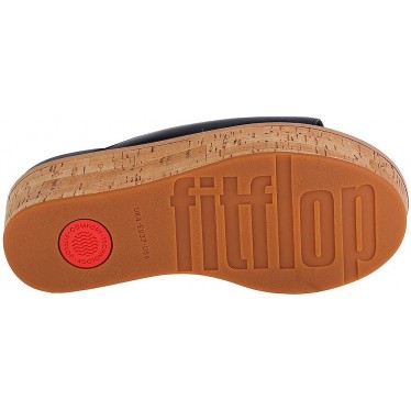 SANDALES FITFLOP ELOISE CORK WRAP LTHR WG SLIDE FT5 BLACK