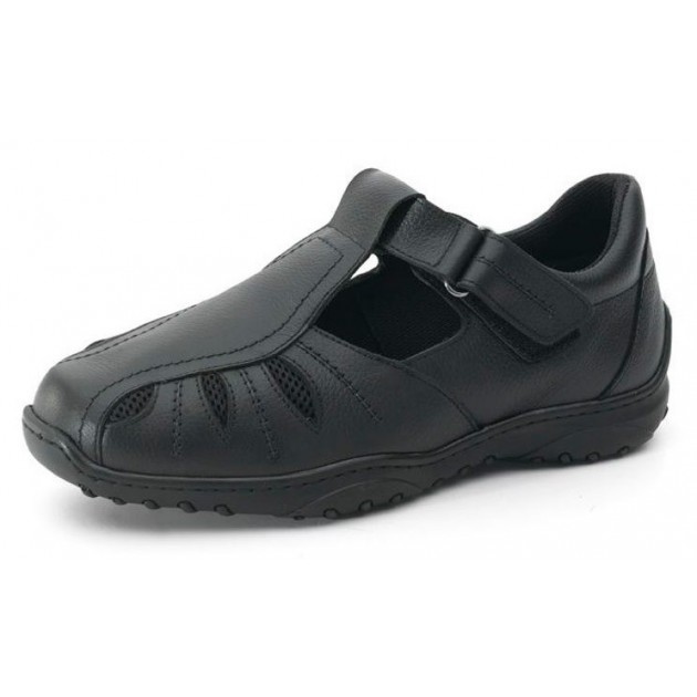 SANDALE HOMME CALZAMEDI CONFORTABLE ET LARGE DIABÉTIQUE NEGRO