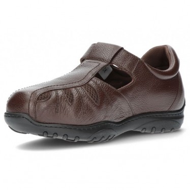 SANDALE HOMME CALZAMEDI CONFORTABLE ET LARGE DIABÉTIQUE MARRON