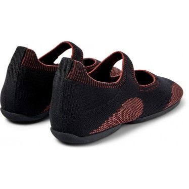 BALLERINES CAMPER K201644 DROITE NINA NEGRO_ROJO_001