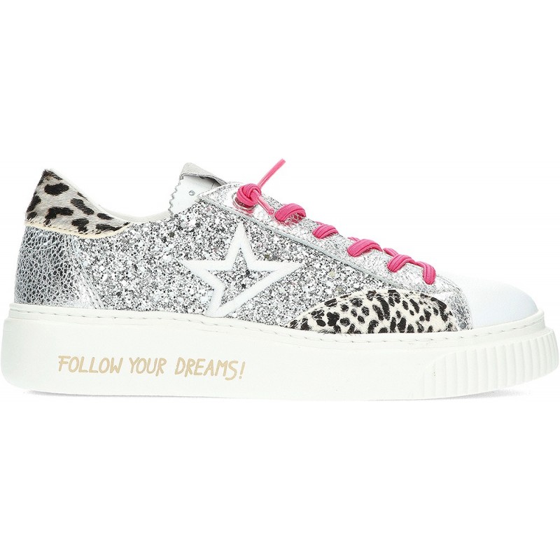 SNEAKERS À PAILLETTES CETTI C1342 PLATA