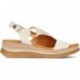 SANDALE URBAINE À CRÉAUX PAULA 24-662 BEIGE