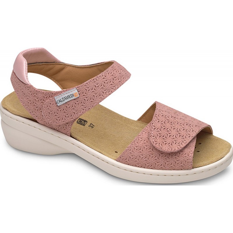 SANDALES ORTHOPÉDIQUES CALZAMEDI 0781 REMBOURRAGE DOS ROSA