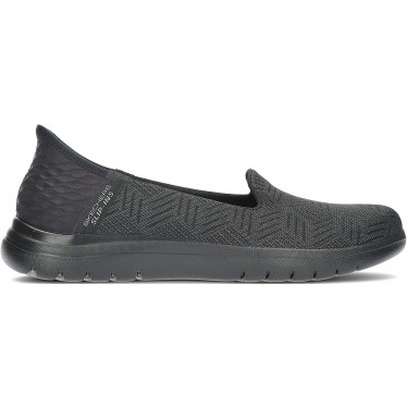 SKECHERS ON THE GO BALLERINAS FLEX 138182 BLACK