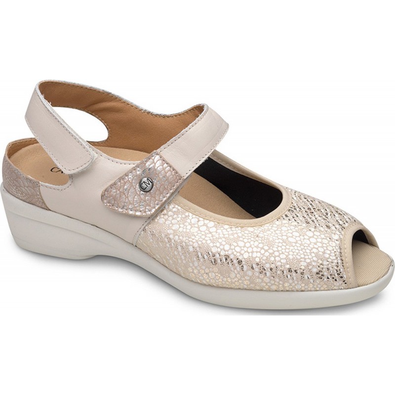 SANDALES ORTHOPÉDIQUES CALZAMEDI 0784 ORTEILS MARTEAU BEIGE