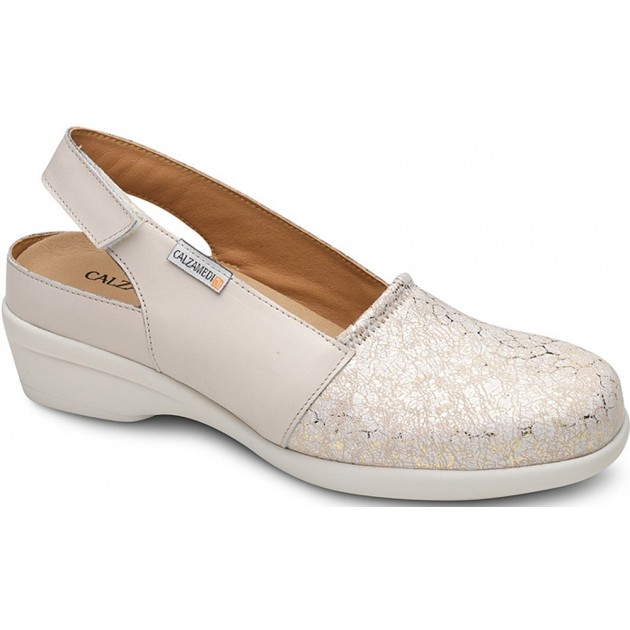 SANDALES ORTHOPÉDIQUES CALZAMEDI 0767 ÉLASTIQUE SPÉCIALE BEIGE