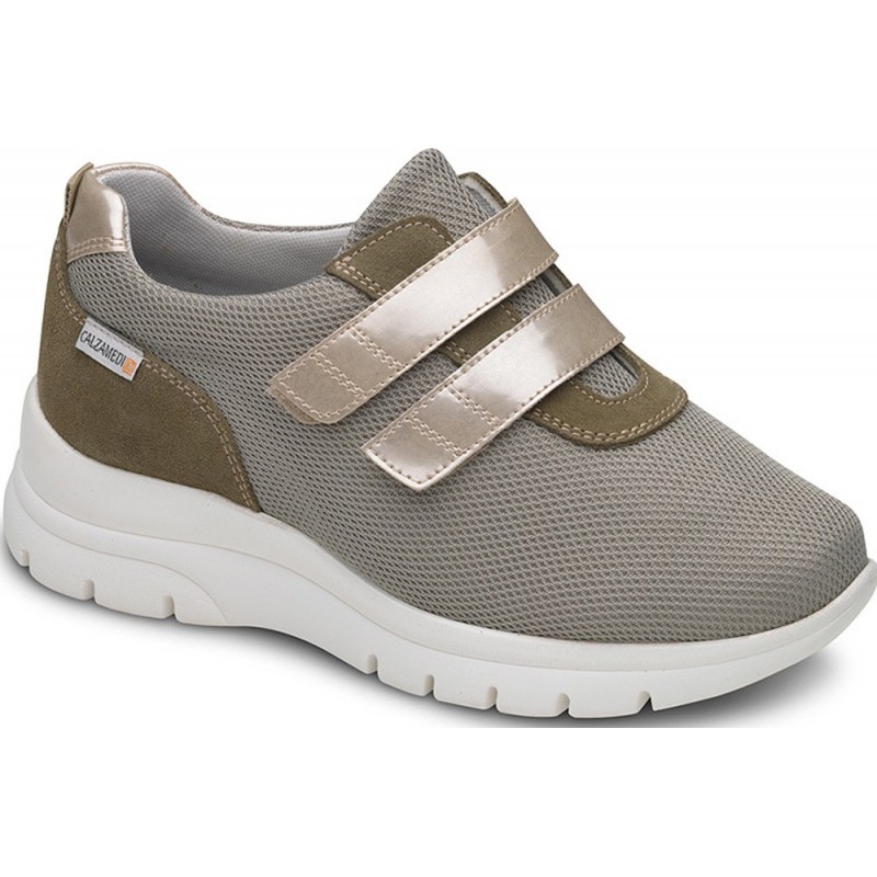 Baskets orthopédiques Calzamedi 0764 Pied diabétique KAKI