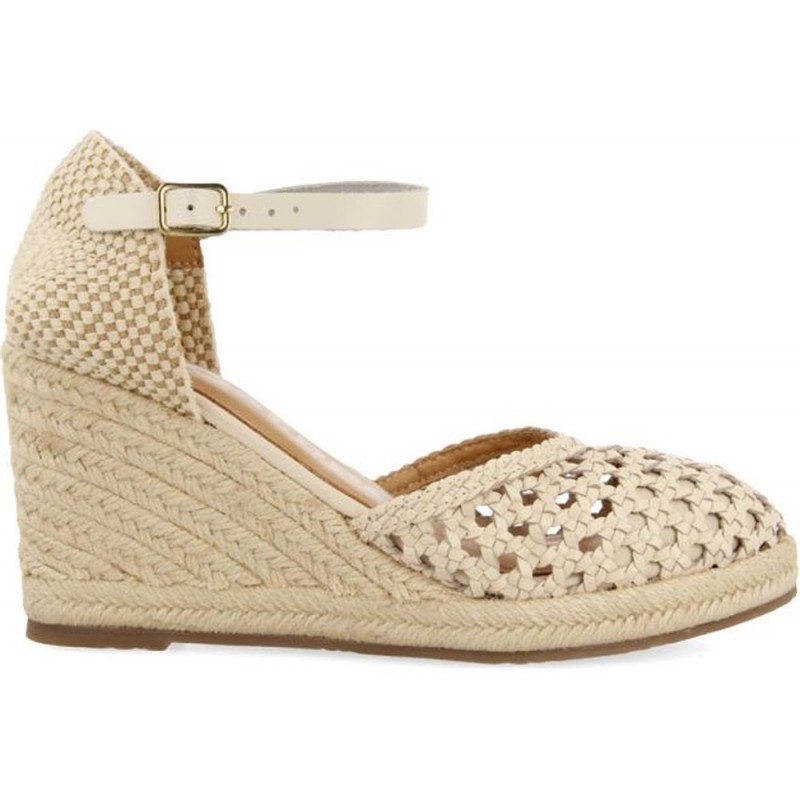 GIOSEPPO 72281 Sandales en cuir tressé Serignan OFF_WHITE