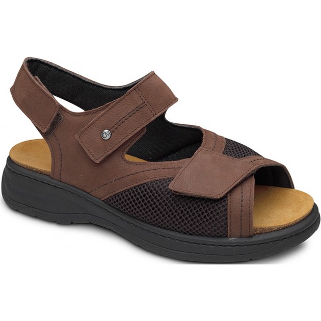 Sandales orthopédiques Calzamedi 2175 Spécial monsieur diabétique MARRON Sandales orthopédiques Calzamedi 2175 Spécial monsieur diabétique MARRON