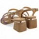 Gioseppo 72144 Sandales Cakovec avec strass TAUPE