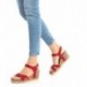 SANDALE PANAMA JACK JULIA RED_B54