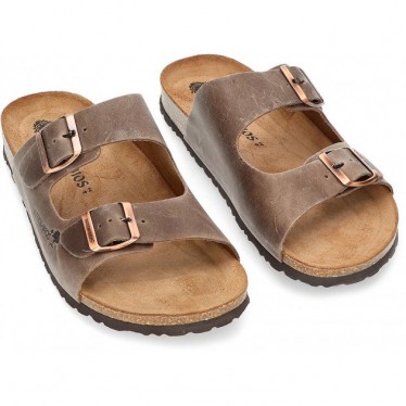 SANDALE CONFORTABLE INTERBIOS 9560 PARDO