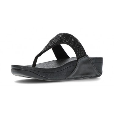 SANDALES FITFLOP EMBELLI CRISTAUX LULU BLACK